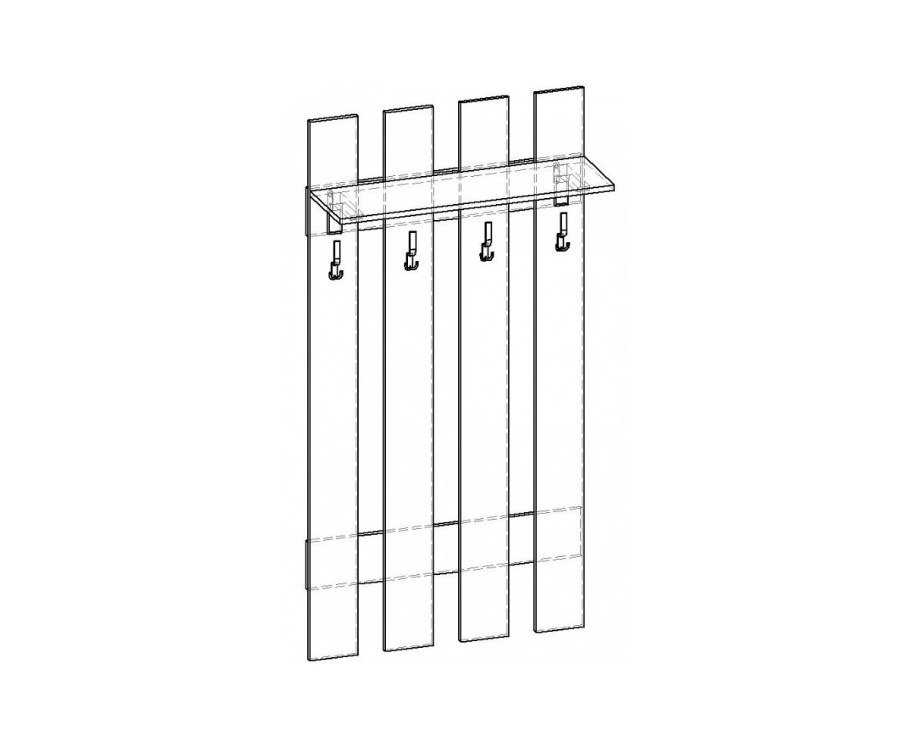Вешалка настенная Горизонт СТП.004.800-00