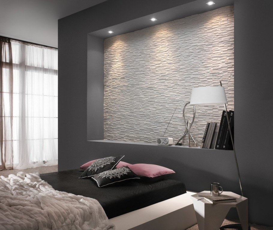 Гиши в спальне с подсветкой