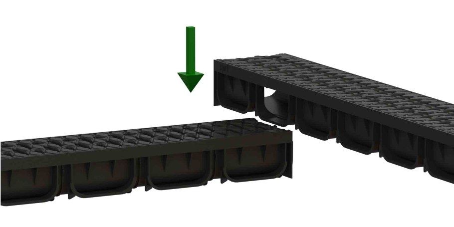 Водоотводные лотки Spark 1000x300