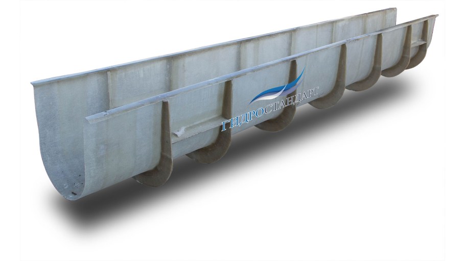 Лоток водоотводный композитный, марка Эколот-0,5