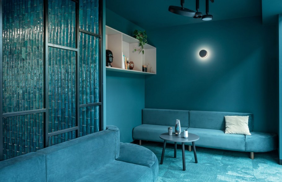 Аквамариновый цвет в интерьере