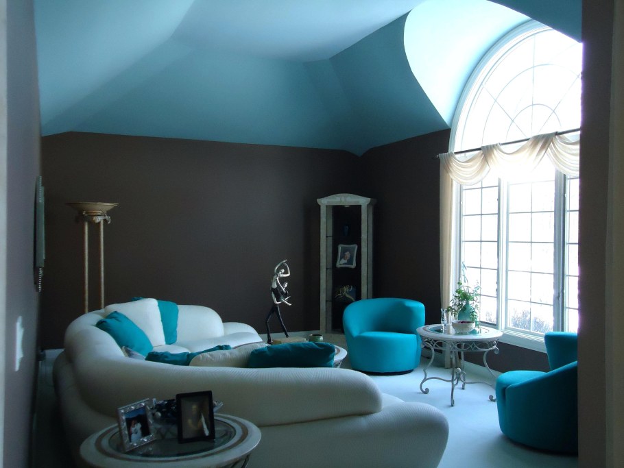 Бирюзовый интерьер