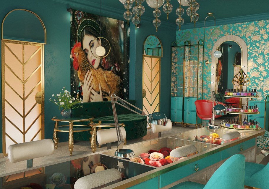 Салон красоты в морском стиле