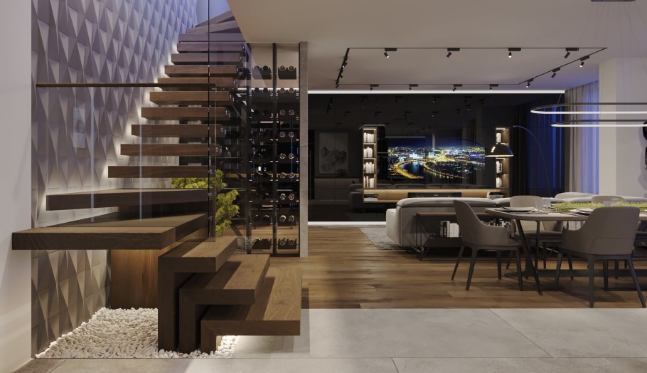 Двухуровневая студия в стиле лофт 20 м2