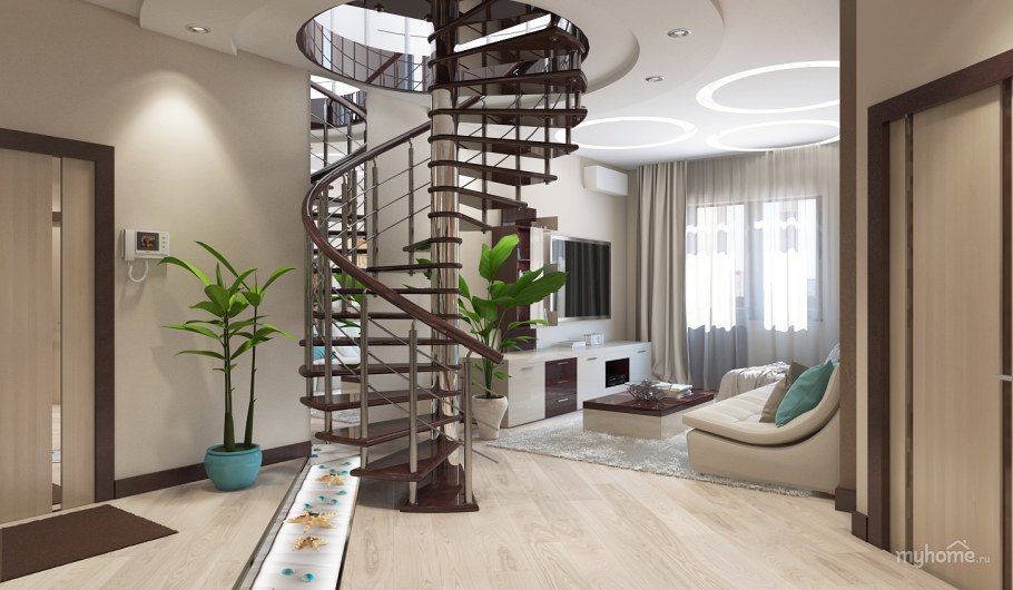 Двухэтажная квартира в стиле лофт