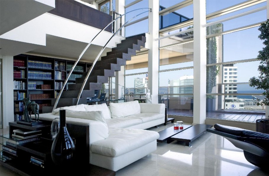 Красивые двухуровневые квартиры