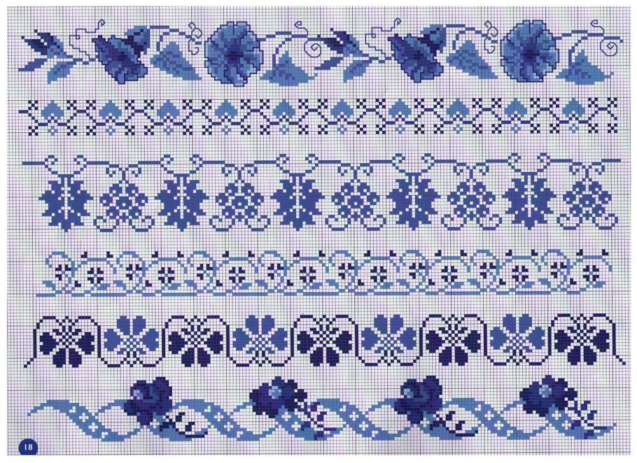 Жаккард Гжель