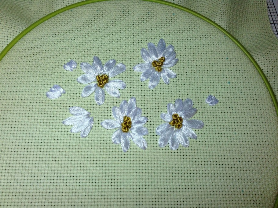 Канва для вышивания лентами