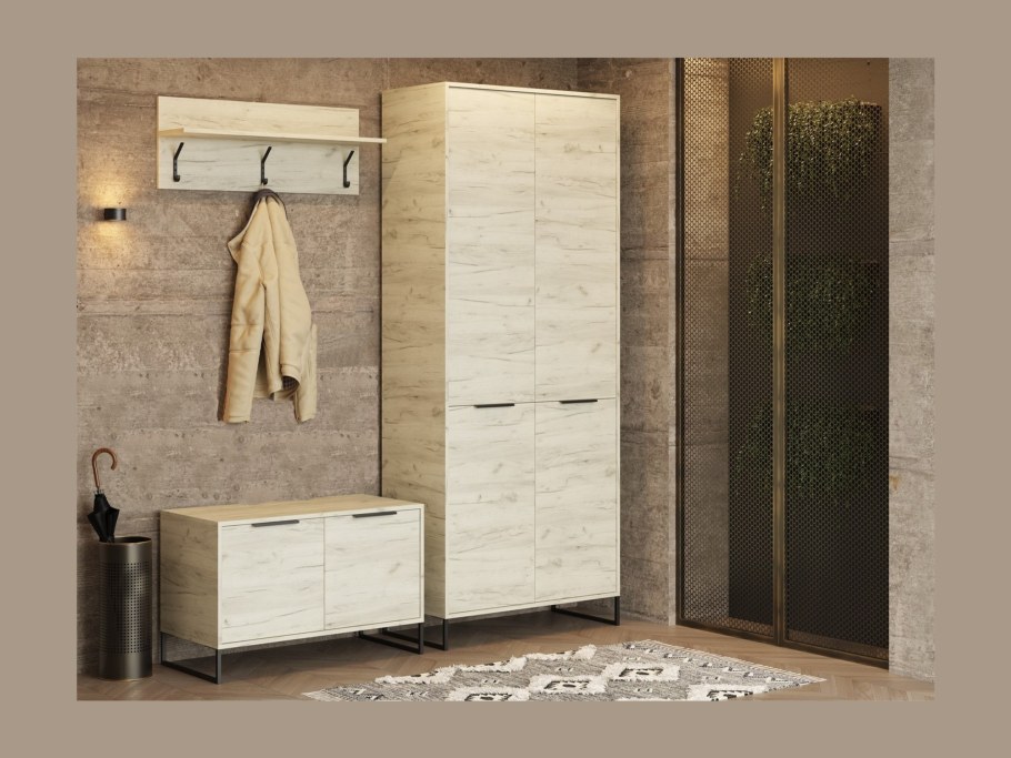 Прихожая лофт дуб