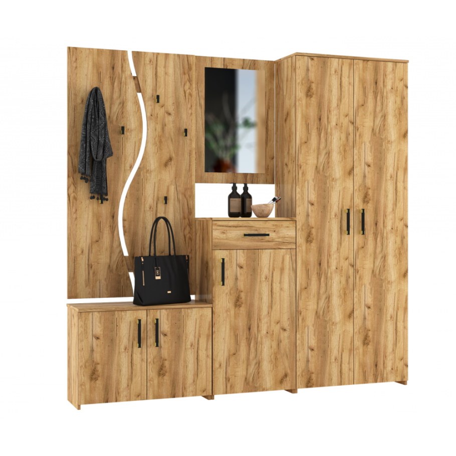 Прихожая дуб крафт золотой