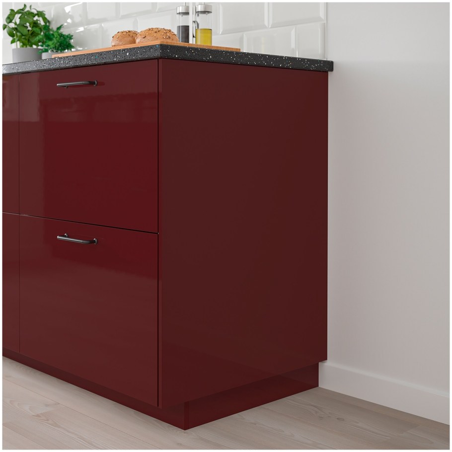 Калларп кухня икеа красная