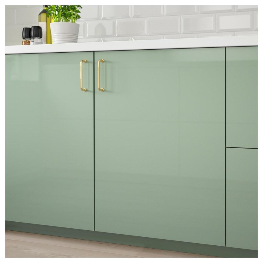 Кухня икеа Калларп зеленая