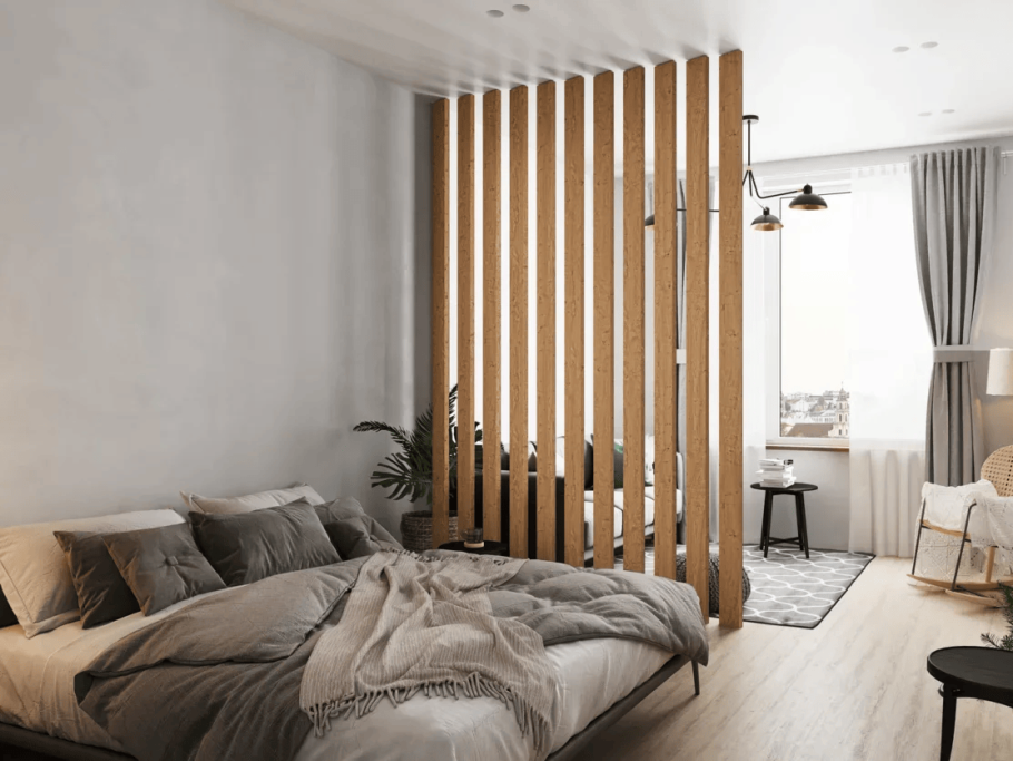 Реечная перегородка с поворотным механизмом Sofia 37