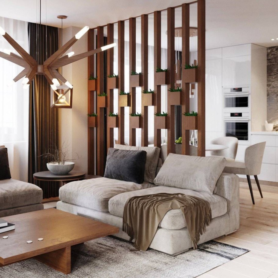 Реечные перегородки Хольц