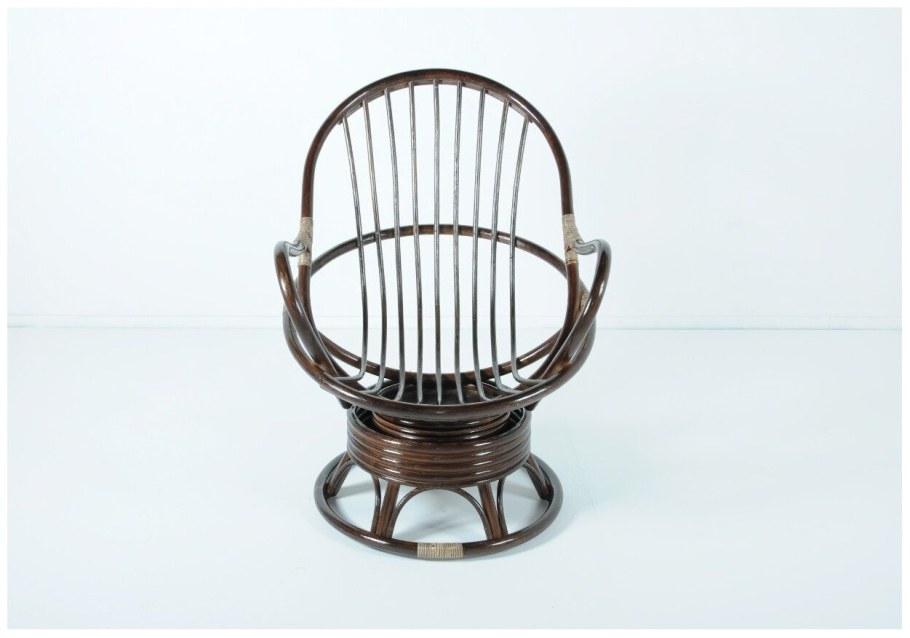 Кресло-качалка с подушкой 05/04 темный коньяк