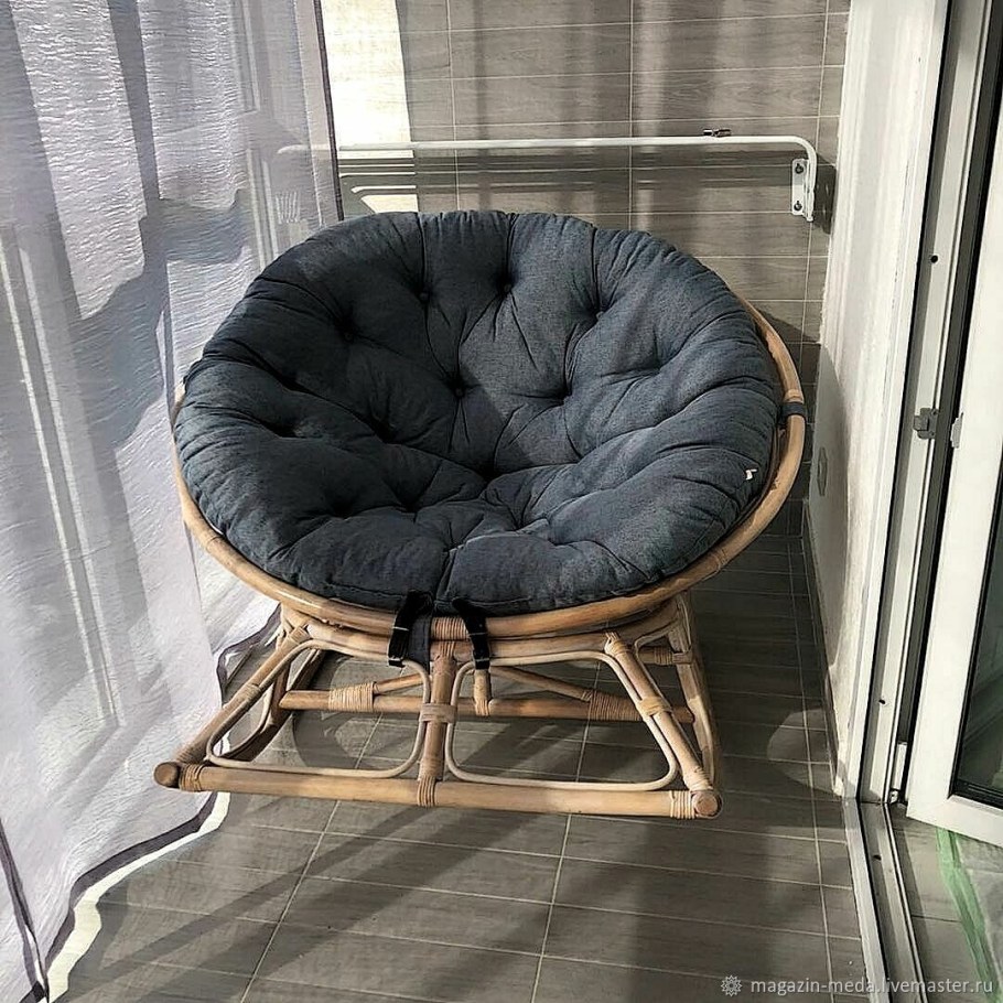 Кресло-качалка Папасан 23/01d (коньяк)