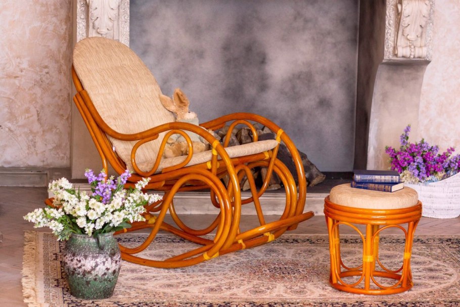 Ротанг кресло качалка артик. 05/04