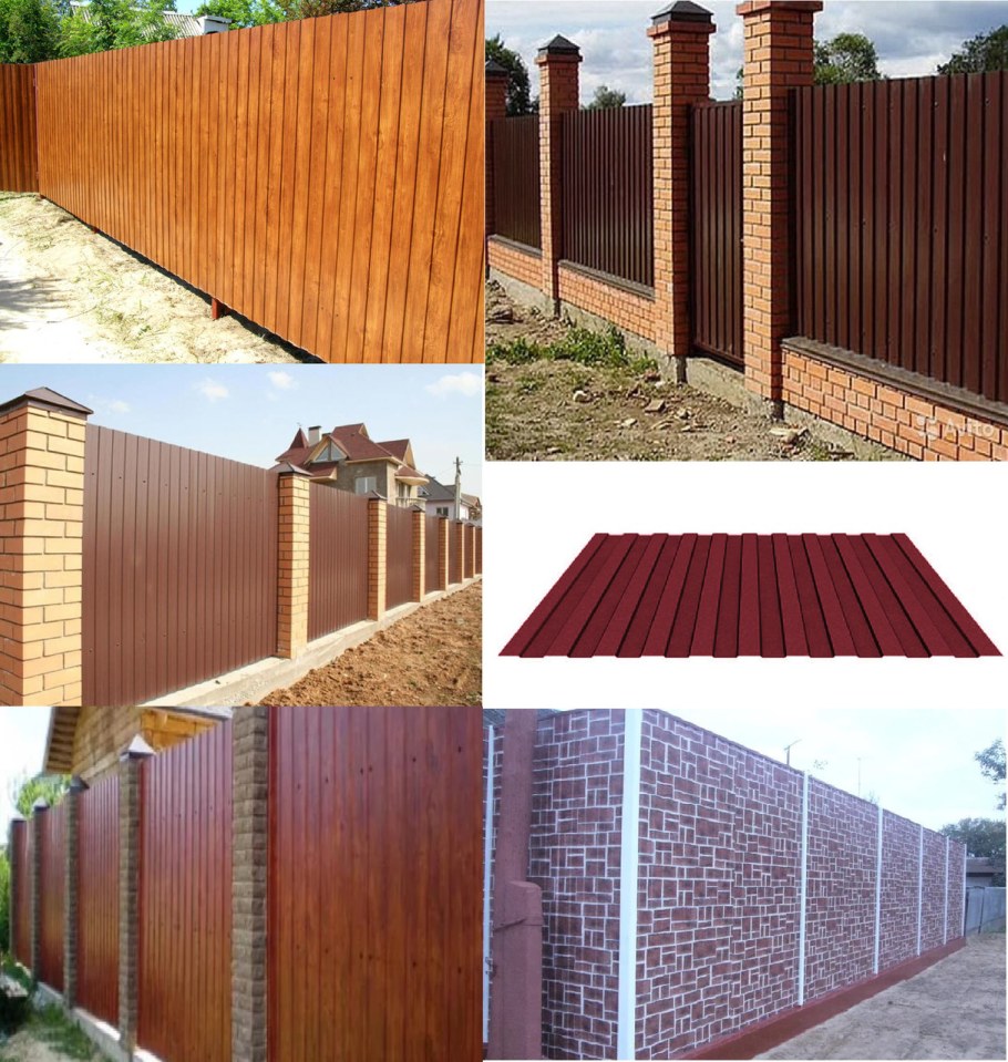 Профнастил с 20 цветовая гамма