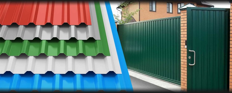 Профнастил разноцветный