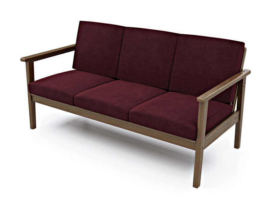 Диван Мишель 3м 1019гр е50б венге