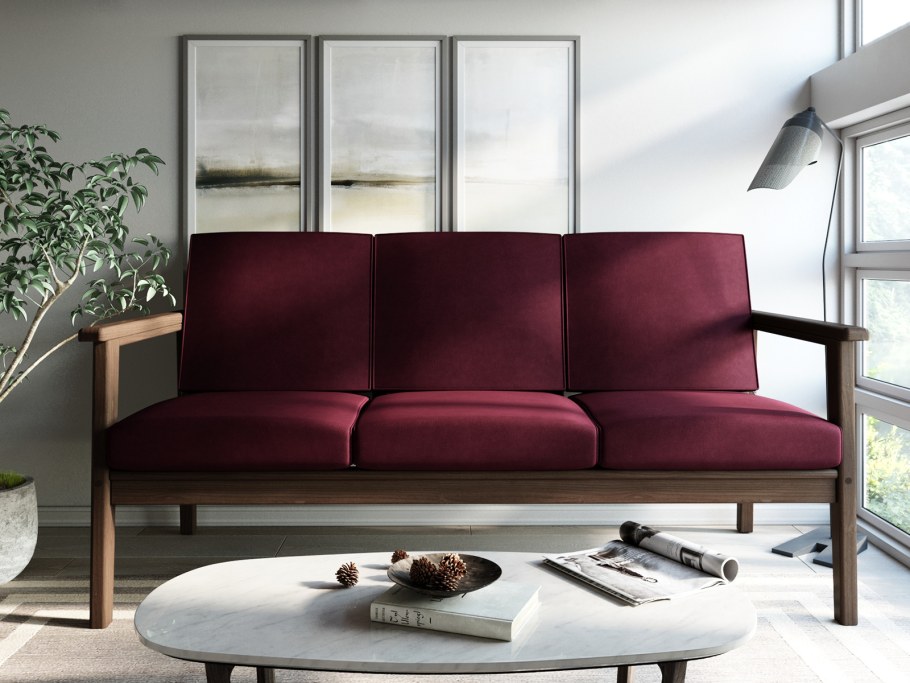 Сontour High back Lounge, 1953. Каркас: орех.