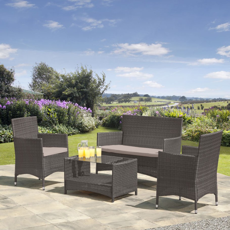 Комплект мебели из иск. Ротанга AFM-2025g Grey