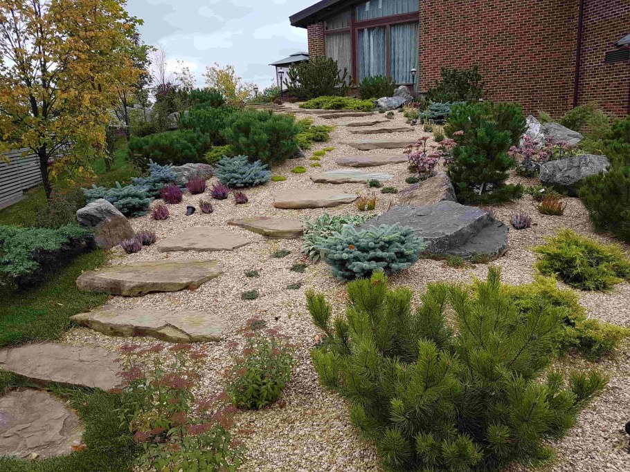 Рокарий с альпийской горкой