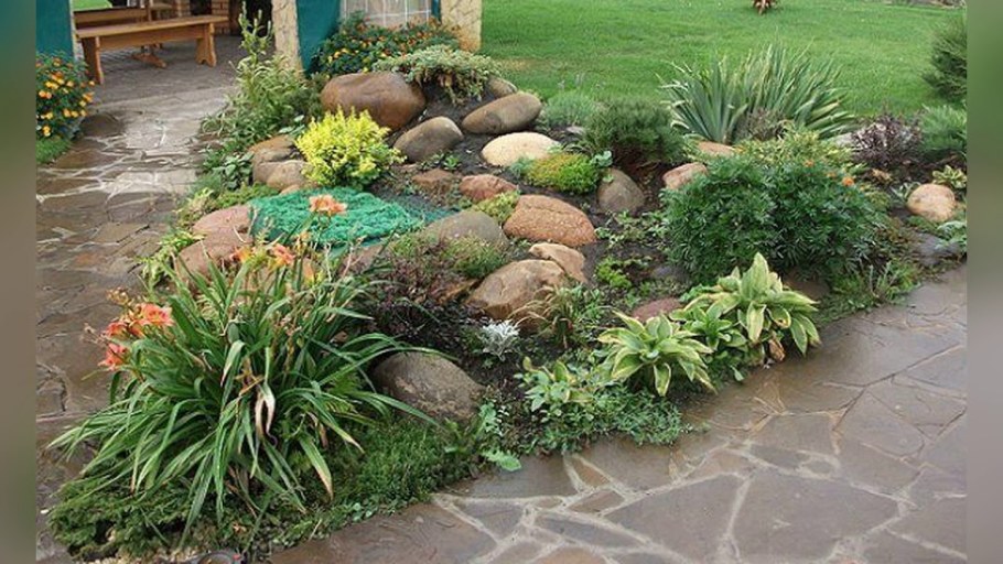 Рокарий с альпийской горкой