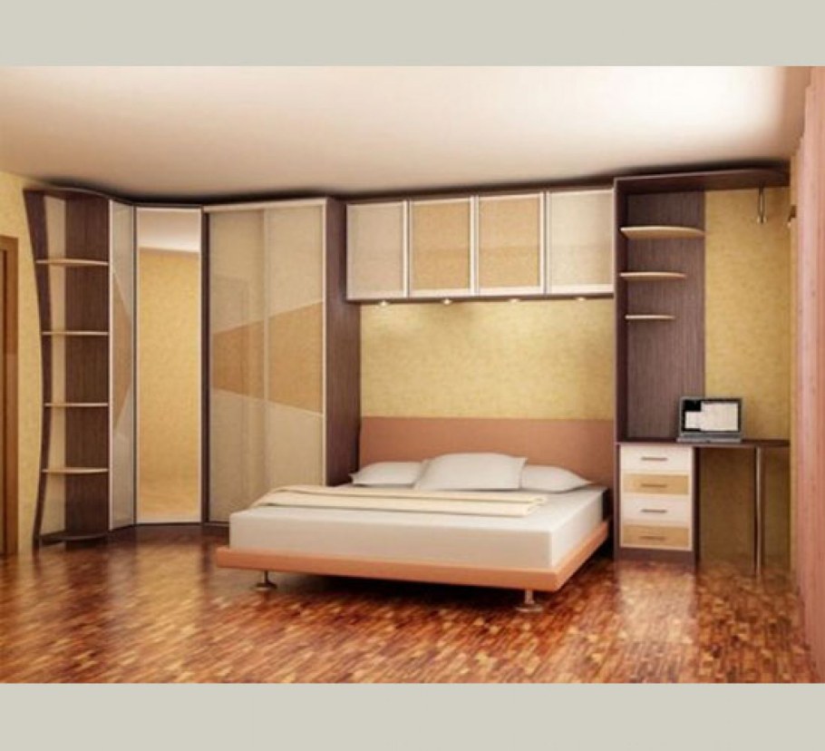Угловая корпусная мебель для спальни