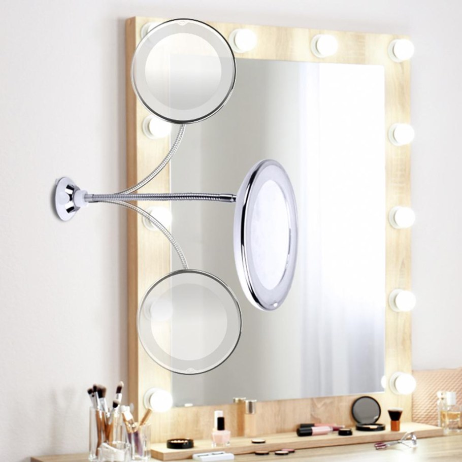 Зеркало с подсветкой для макияжа Ultra flexible Mirror 5x