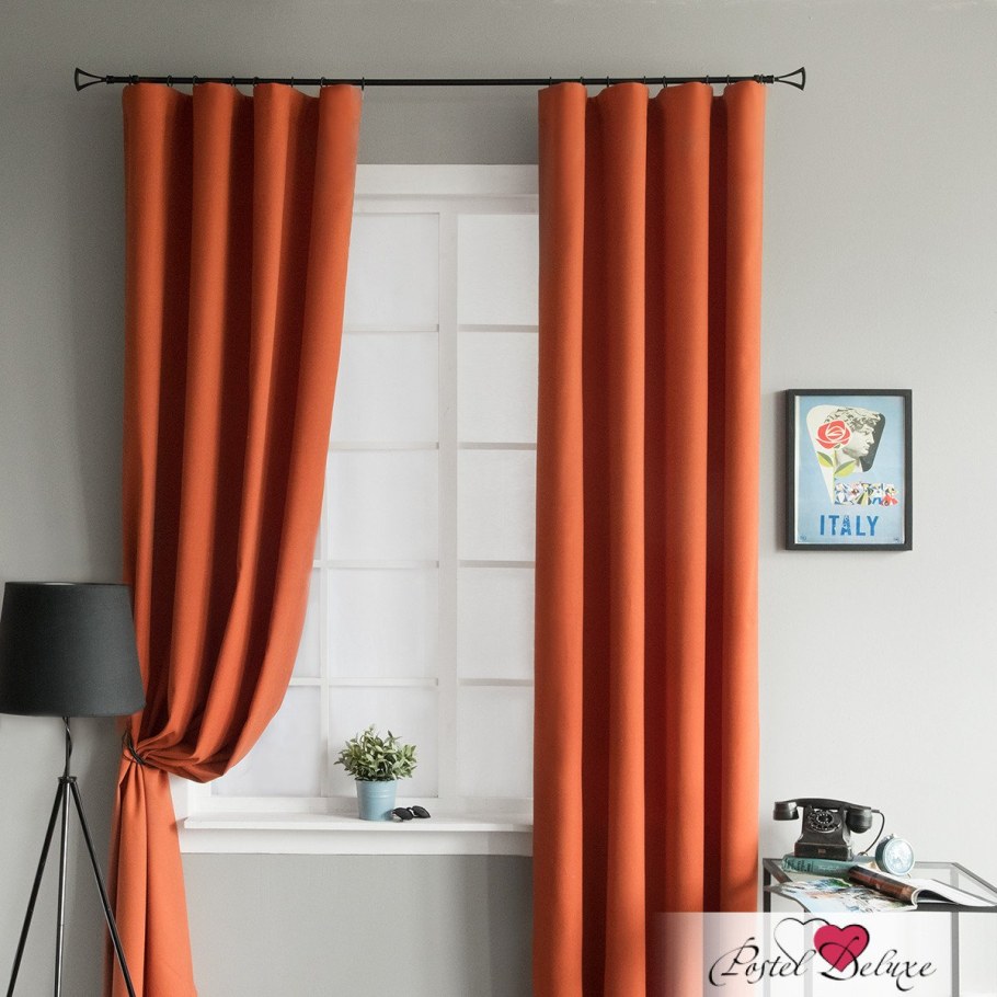 Оранжевые занавески