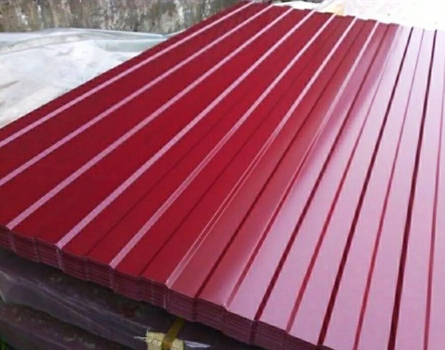 Профнастил 2000х1200 с-8 красный Иркут