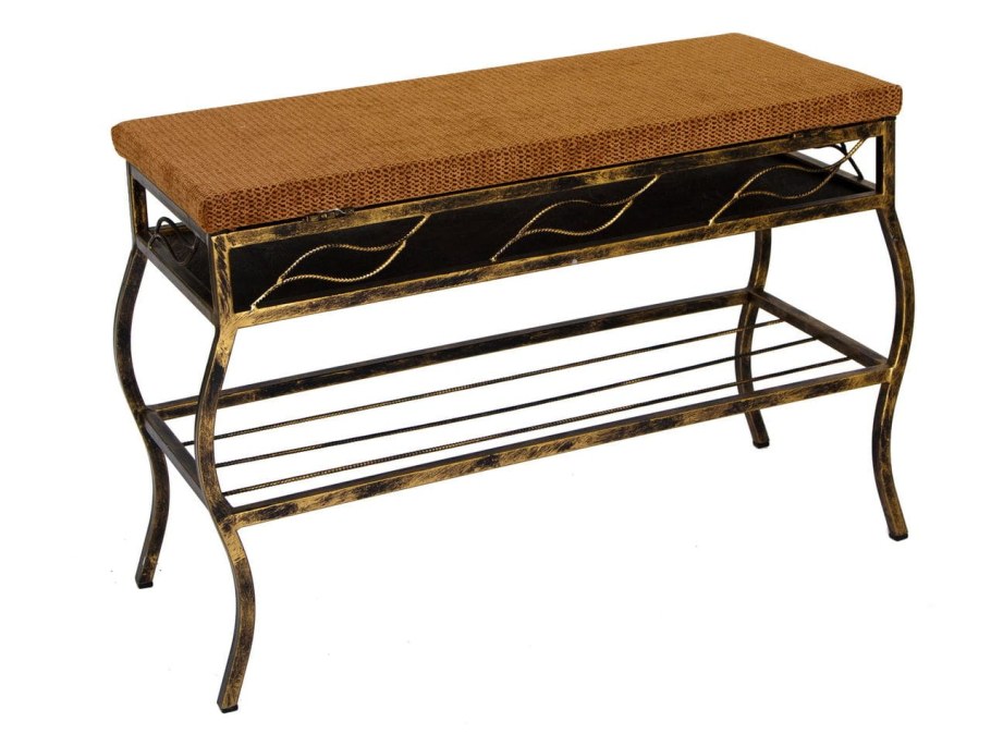 Кованая банкетка для обуви 50*30