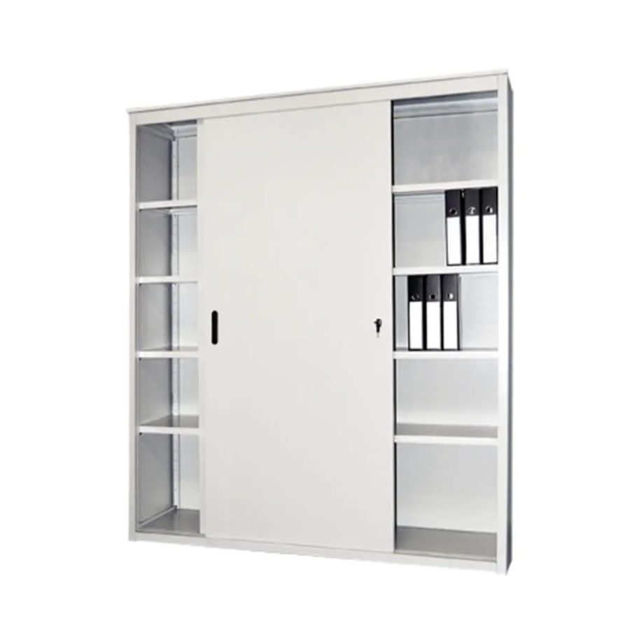 Шкаф офисный для документов Дельта 228 со стеклом орех 900х450х2040