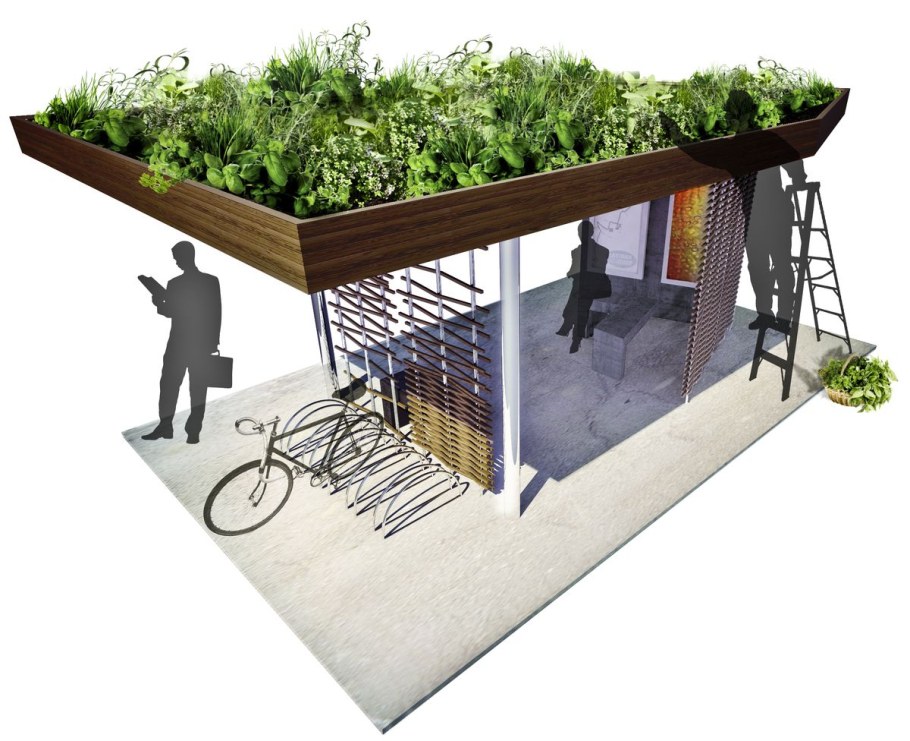 Озеленение остановок