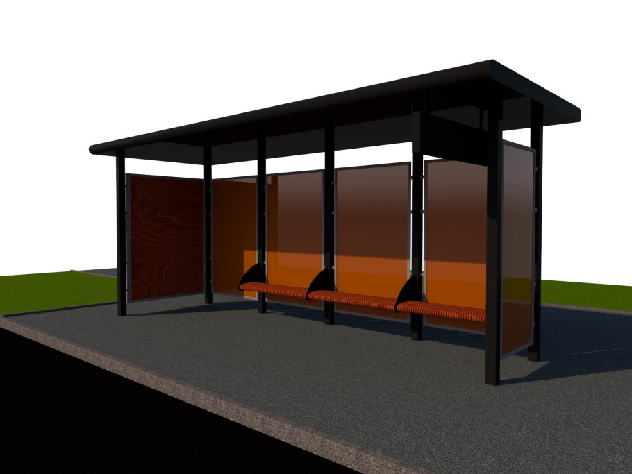 Остановочный павильон "стандарт-эко-1"