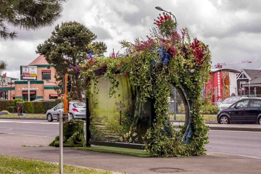 Озеленение автобусных остановок