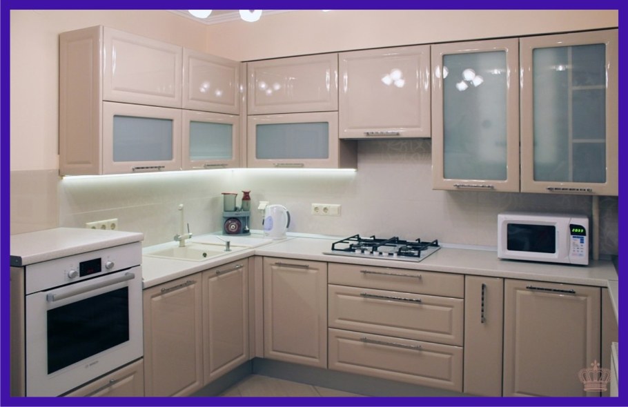 Кухонный гарнитур цвет капучино