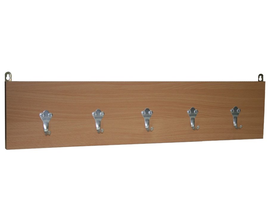 Вешалка настенная 5 крючков 761*170
