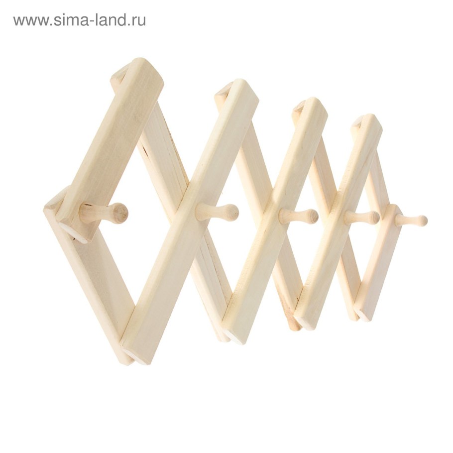 Вешалка гармошка деревянная