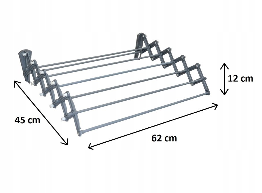 Сушилка гармошка настенная 45 см