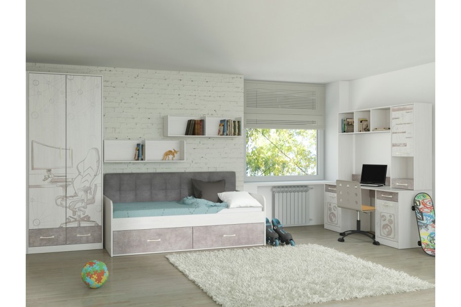 Лером детская Ксюша дуб беленый