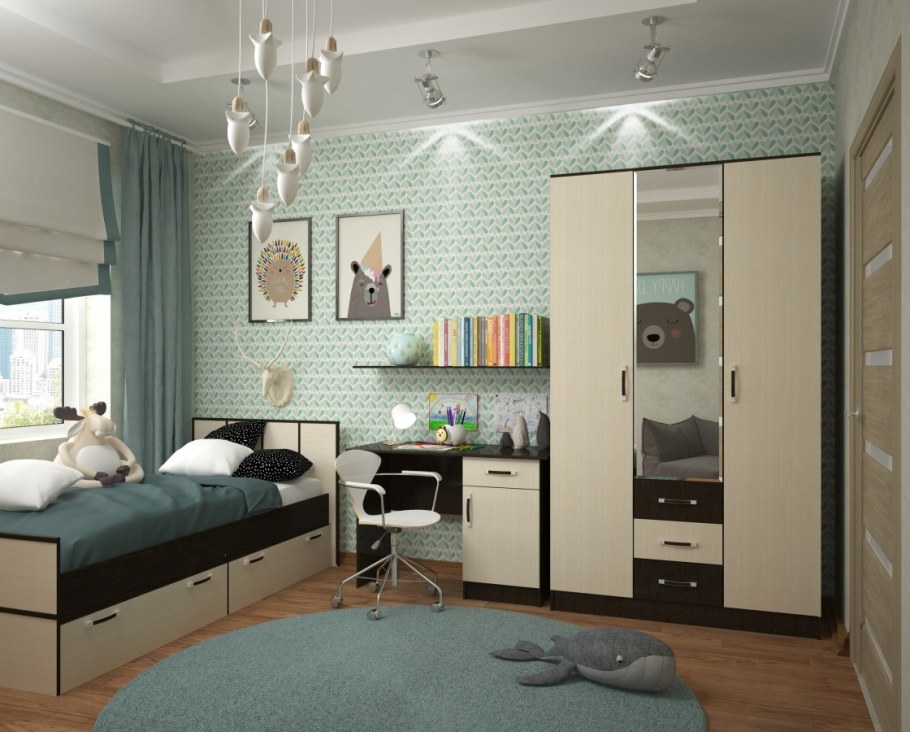 ТРИЯ индиго кровать