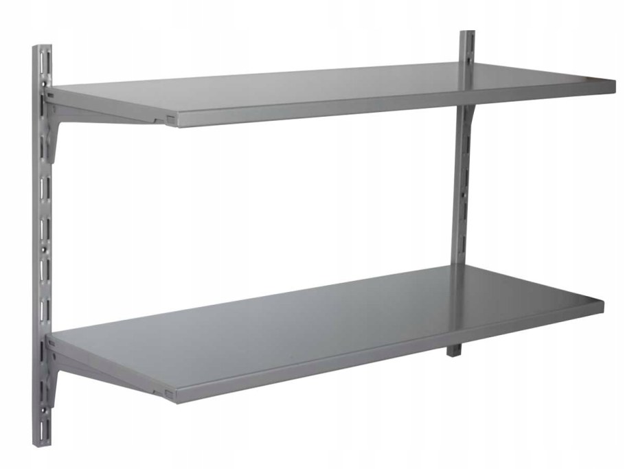 Стеллаж складской навесные полки металлические 2x30s