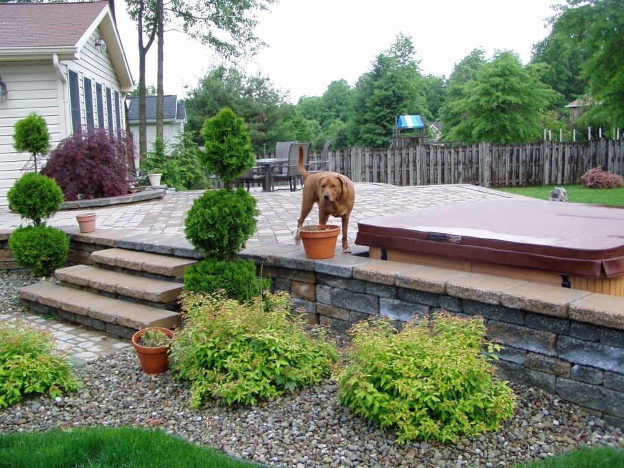 Ландшафт разноуровневого участка