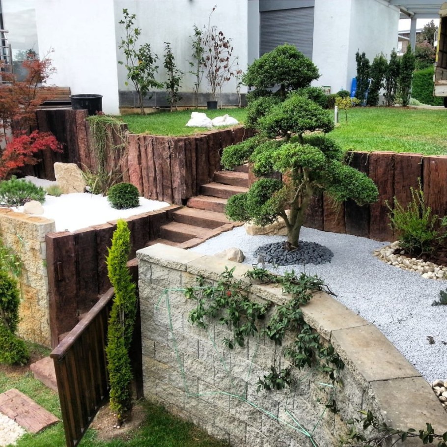 Ландшафт террасирование участка