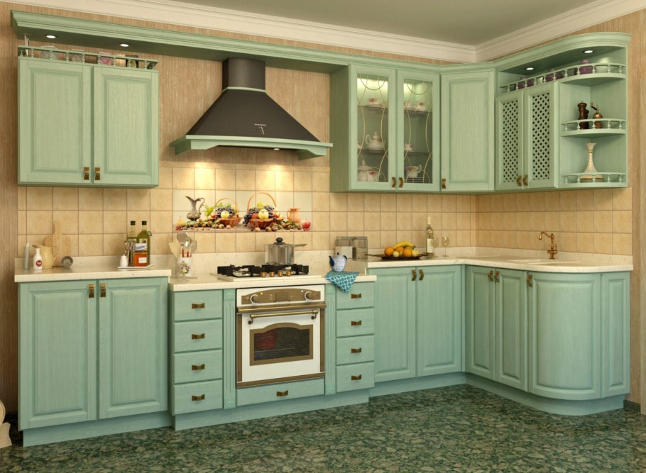 Кухня Белла фисташка
