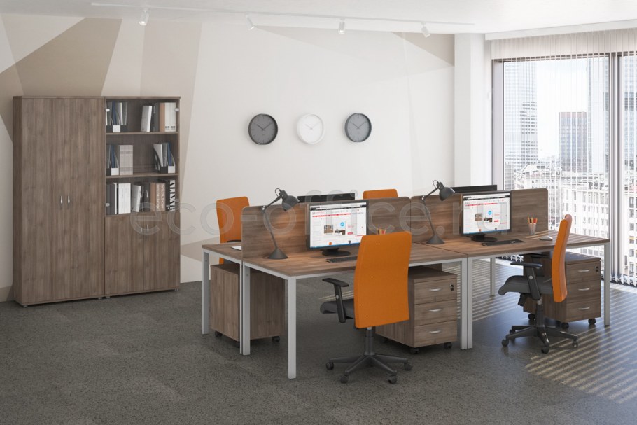 Офисная мебель дуб Шамони темный