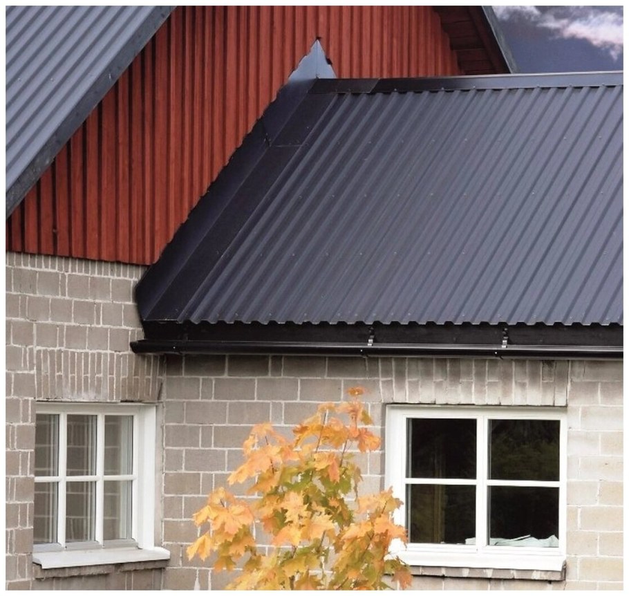 Профнастил с 21 серый графит