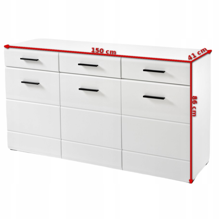 Комод Вегас венге белый глянец